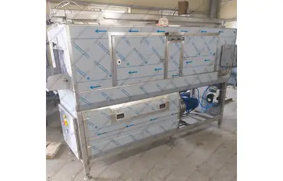 Тоннельная машина мойки ящиков, лоткомойка модель №1