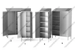 Шкафы для хранения уборочного инвентаря, дезсредств, спец оборудования - серии ШХМ